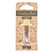 HEMLINE GOLD - Sharps Gold Eye Hand Needles - 10 pcs asst sizes