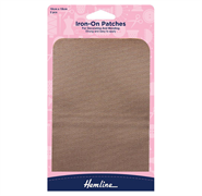 Iron-On Patches Polycotton Twill, Fawn