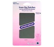 Iron-On Patches Polycotton Twill, Light Grey
