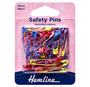 Safety Pins - Multi Colour 50pcs