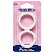 Plastic Rings - 32mm white