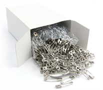 Newey Safety Pins Curved 38mm - Silver 1000pcs