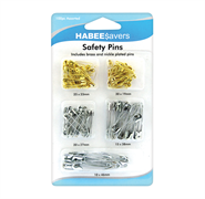 Safety Pins Assorted - 100pcs