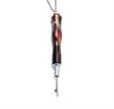 Seam Ripper with Magnetic Necklace Chain - Brown Marble
