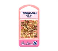 Fashion Snaps Ring Top 11mm - Gold