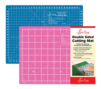 Small Double Sided Cutting Mat - Blue/Pink