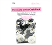 Buttons - Bulkpack - Black and White Craft Pack