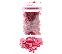 Buttons - Bulk pack - Assorted Burgandy / Wine Designs and Sizes