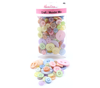 Buttons - Bulk pack - Assorted Baby Colours in Designs and Sizes