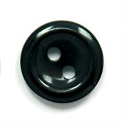 HEMLINE BUTTONS - Basic Shirt Button - black 13mm