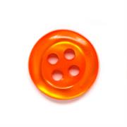 HEMLINE BUTTONS - Fluoro Shirt Button - fluro orange 18mm