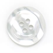 HEMLINE BUTTONS - Basic Shiny Shirt Button - clear 20mm
