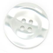 HEMLINE BUTTONS - Basic Shiny Shirt Button - clear 25mm