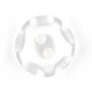 HEMLINE BUTTONS - Wavy Button - clear 11mm