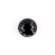 HEMLINE BUTTONS - Diamond Style Cut Solid Shank Button - black 11mm