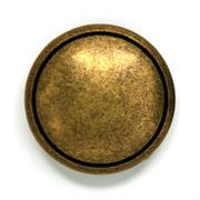 HEMLINE BUTTONS - Metal Round Shank Button - gold 23mm