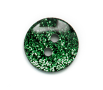 Precious Solid Glitter - Emerald 14 mm