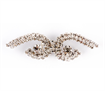 Fashion buttons - Diamond Wings/Clasp/Silver