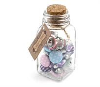 Craft Jars - Cover Buttons in a Glass Jar