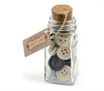 Buttons - Craft Jars - Cover Buttons in a Glass Jar