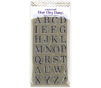 Papercraft Stamps Clear Cling 180 X 90mm - Alphabet Classic Upper
