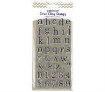 Papercraft Stamps Clear Cling 180 X 90mm - Alphabet Classic Lower