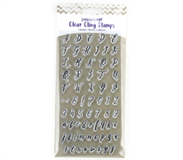 Papercraft Stamps Clear Cling 180 X 90mm - Alphabet Script