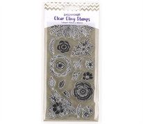 Papercraft Stamps Clear Cling 180 X 90mm - Floral