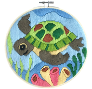 Long Stitch Kit - Ladybird Designs -  6In  Round (22 X 22Cm) - Ocean Baby