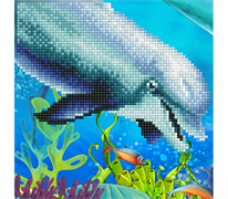 Diamond Art - Dolphin - 20 x 20 cm