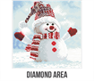 Diamond Art - Snowman - 30 x 30 cm