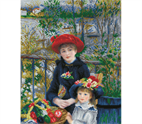 DIAMOND DOTZ - Two Sisters On The Terrace(Apres Renoir) - 50 x 60cm (19.7  x 23.6 )