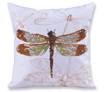 Diamond Dotz Decorative Pillowcase - Dragonfly Earth - 45 x 45cm (17.7in  x 17.7in ) fill not i