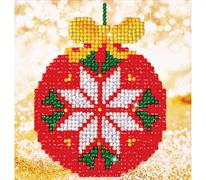 Diamond Dotz Red Bauble Picture 13.5 x 13.5cm (5.3 x 5.3in)