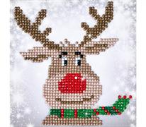 Diamond Dotz Christmas Reindeer Picture 13.5 x 13.5cm (5.3 x 5.3in)