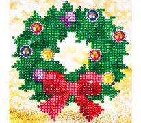 Diamond Dotz Christmas Wreath Picture - 13.5 x 13.5cm (5.3 x 5.3in)