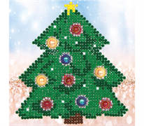 Diamond Dotz Christmas Tree Picture - 13.5 x 13.5cm (5.3 x 5.3in)