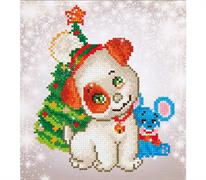 Diamond Dotz Christmas Pup & Mouse 23 x 25cm (9 x 9.8in)