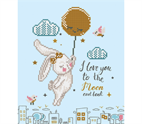 DIAMOND DOTZ - Love You To The Moon And Back - 40 x 40cm (15.7  x 15.7 )