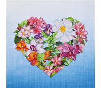 Diamond Dotz Flower Heart - 37 x 37cm (14.6 x 14.6in)