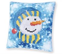 Diamond Dotz Snowman Cap Pillow - 18 x 18cm (7 x 7in)