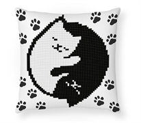 DIAMOND DOTZ - Kitty Glow Pillow - 18 x 18cm (7 x 7in) fill not inc.