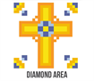 Diamond Dotz Golden Cross