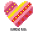 Diamond Dotz Patchwork Heart