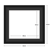 DIAMOND DOTZ - Aperture:48 X 48Cm Black/Black - inside frame:62 x 62cm
