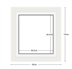 DIAMOND DOTZ - Aperture:46.5 X 26.5Cm White/White - inside frame:45 x 55cm