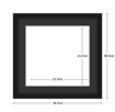Diamond Dotz Frame With Mat 21.5X21.5Cm Aperture - timber frame 38.5 x 38.5cm black