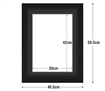Frame with Framing Mat Board 300x420