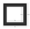 Diamond Dotz Frame With Mat 49X49Cm Aperture - timber frame 66 x 66cm black