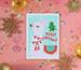 Diamond Dotz Greeting Card - Merry Christmas Llama - 12.6 x 17.7cm